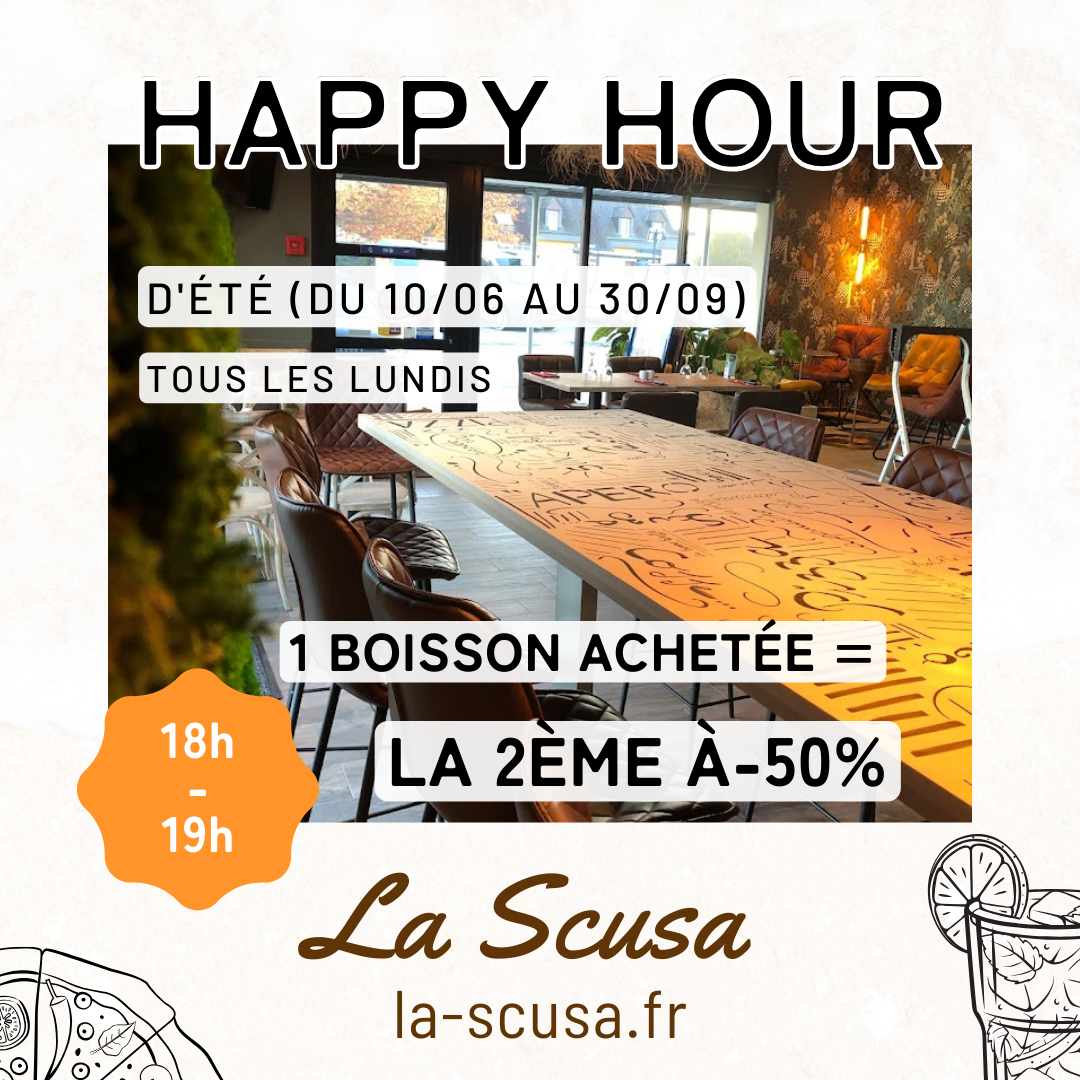 Happy Hour à La Scusa - Restaurant à Pont-Péan